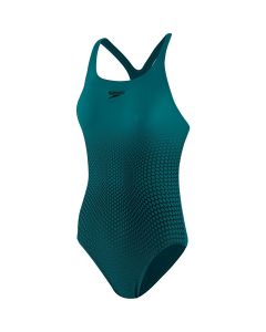 speedo schwimmanzug endurance+ medalist petrol Muster