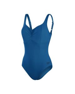 Speedo figurformender Badeanzug für Damen aquanite blau-40