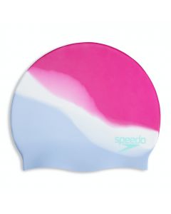 Speedo Badekappe Silikon gemustert-rosa