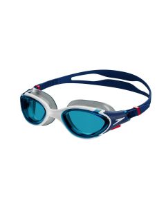 Speedo Schwimmbrille Biofuse 2.0 Erwachsene Herren Damen-weiß / blau