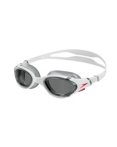 Speedo Schwimmbrille Biofuse 2.0 Erwachsene Herren Damen-weiß / rauch