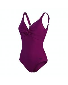 Speedo figurformender Badeanzug für Damen brigitte dunkle pflaume-44