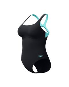 speedo schwimmanzug endurance+ medalist blau streifen