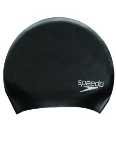 Speedo Badekappe Silikon "long hair"-schwarz