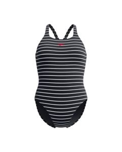speedo schwimmanzug endurance+ medalist blau streifen