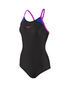 speedo günstiger badeanzug schwarz
