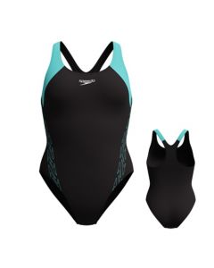 speedo racerback badeanzug dunkelblau