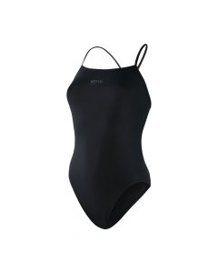 Speedo Badeanzug Damen rippleback schwarz