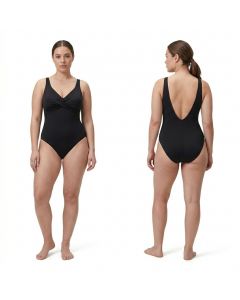 Speedo Damen Badeanzug Schwarz Nachfolger Modell Brigitte cross knot