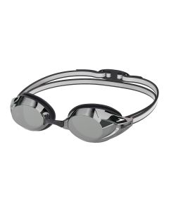 Speedo Vanquisher 3.0 Mirror Schwimmbrille in Silber mit verspiegelten Gläsern.
