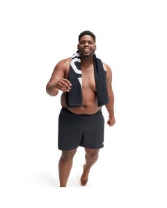 Speedo Essentials 16" Watershort Herren Schwarz Plus Size – Frontansicht