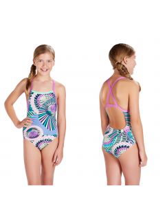 Speedo Badeanzug Schwimmanzug Mädchen Xback
