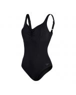 Speedo Sculpture Aquanite Badeanzug Damen schwarz – Ganzkörper Frontansicht